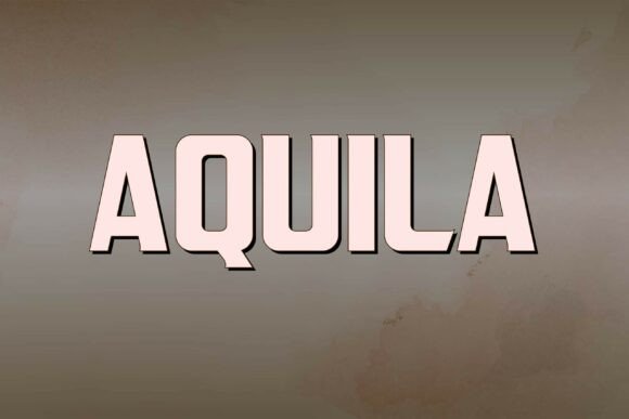 Aquila Bold: A Gothic Display Font for Modern Branding