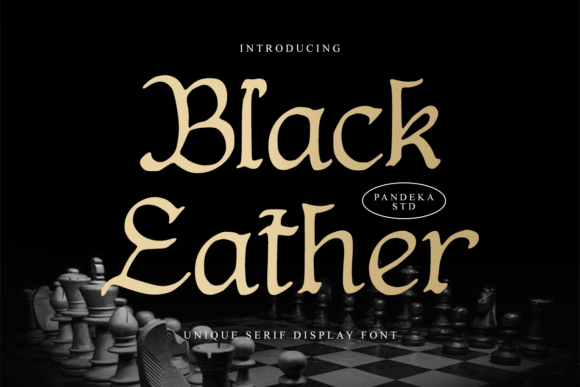 Black Eather: A Vintage Serif Font for Elegant Editorial Design