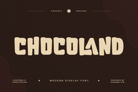 Chocoland: A Sweet Display Font for Modern Editorial Design