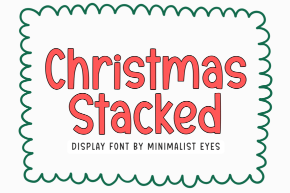 Christmas Stacked: A Quirky Display Font for Branding