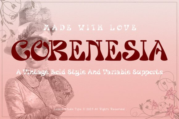 Corenesia: A Bold Display Typeface for Editorial Design