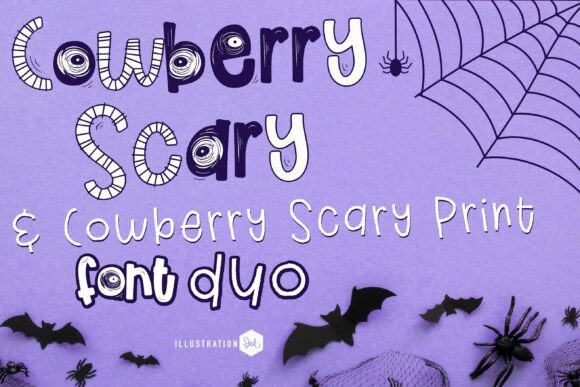 Cowberry Scary Duo: The Ultimate Display Font for Halloween Campaigns
