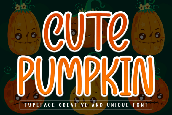 Cute Pumpkin: A Playful Display Font for Seasonal Editorial Design
