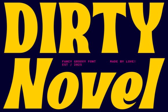 Dirty Novel: A Retro Display Font for Bold Editorial Design