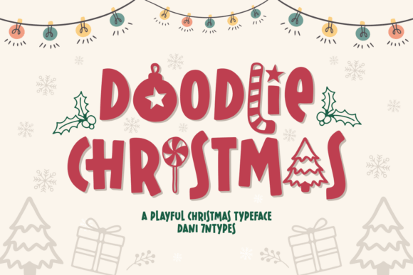 Doodlie Christmas: A Playful Display Font for Festive Designs