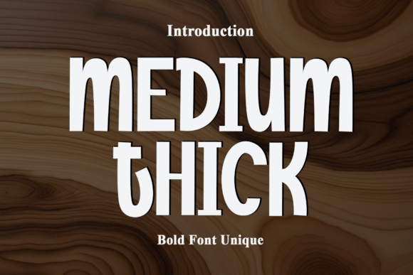 Elevate Your Crafts with Medium Thick Display Fonts