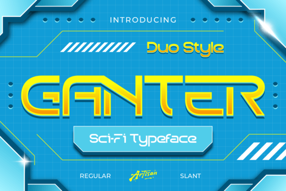 Ganter: The Sci-Fi Display Font for Futuristic Brands