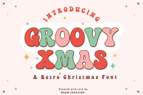Groovy Xmas: A Retro Display Font for Holiday Web Design