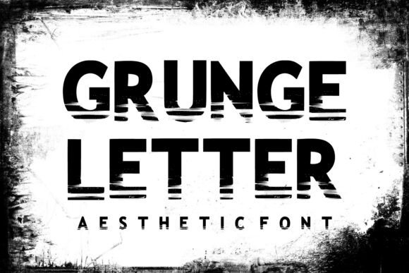 Grunge Letter: A Bold Display Font for Modern Branding