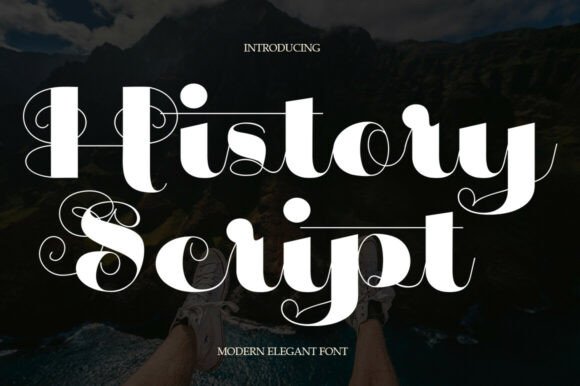 History Script: A Modern Typeface for Elegant Editorial Design