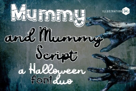 Mummy Duo: A Spooky Display Font for Branding