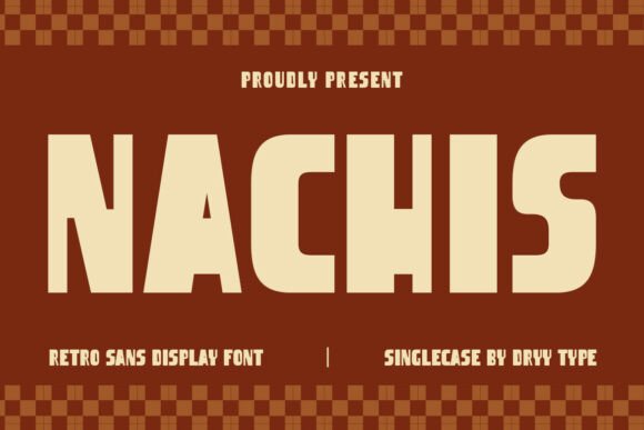 Nachis: A Bold Retro Display Font for Editorial Impact