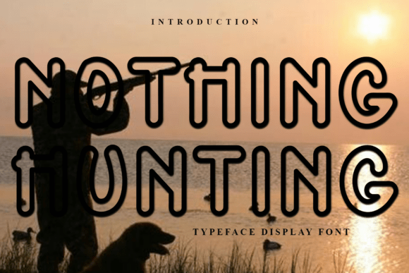 Nothing Hunting: A Festive Display Font for Holiday Makers
