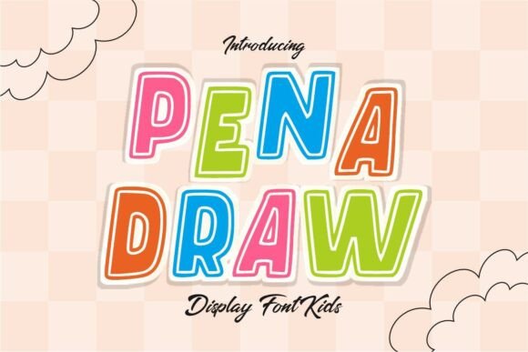 Pena Draw: A Playful Display Font for Makers
