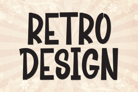 Retro Design: A Bold Typeface for Modern Editorial Layouts