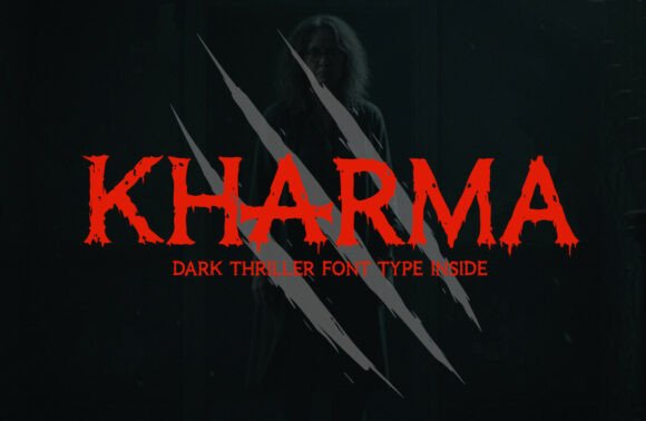 Reviewing Kharma: A Chilling Horror Display Font for Bold Brands