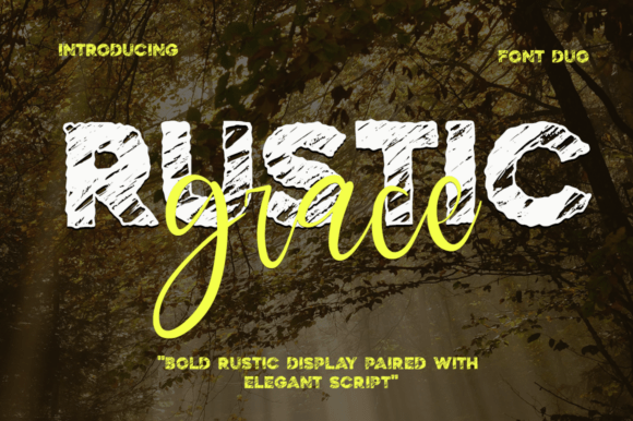 Rustic Grace: The Premium Display Font for Bold Branding