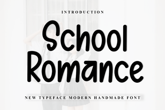 School Romance: A Festive Display Font for Holiday Branding