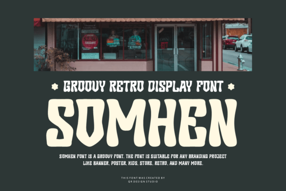 Somhen: A Retro Display Font for Bold Web Headers