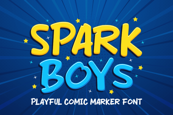 Spark Boys: The Ultimate Playful Display Font for Designers