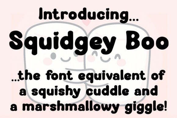 Squidgey Boo: A Playful Display Font for Makers