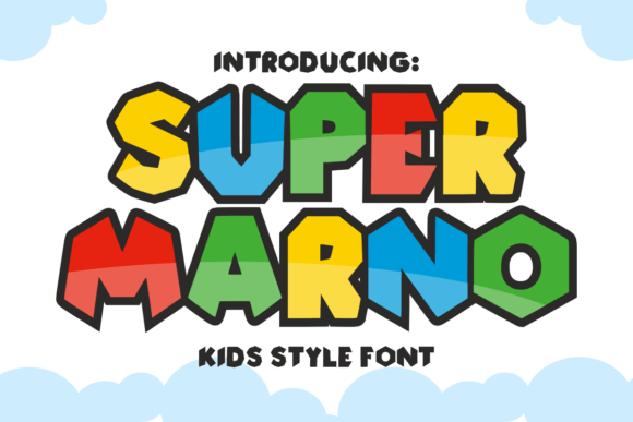 Super Marno: A Cheerful Display Font for Kids' Brands