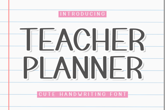 Teacher Planner Font for Authentic Web Design