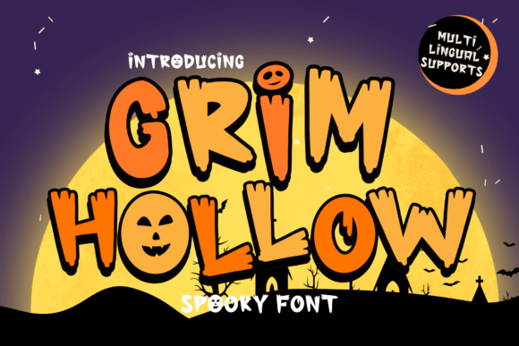 Transform Your Brand Identity with Grim Hollow Typeface