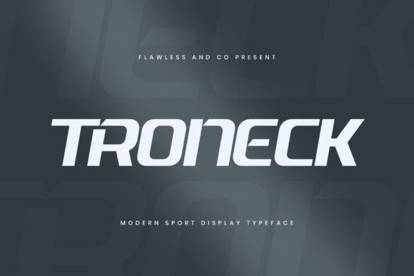 Troneck: A Dynamic Sport Display Font for Bold Branding