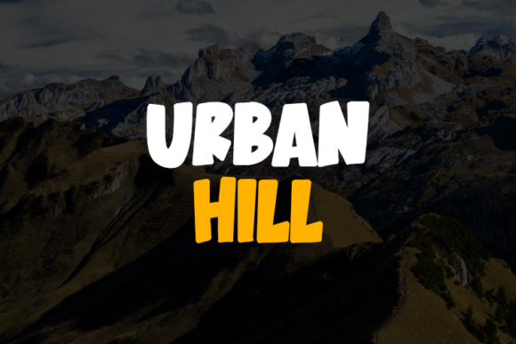Urban Hill: The Ultimate Display Font for Modern Apparel