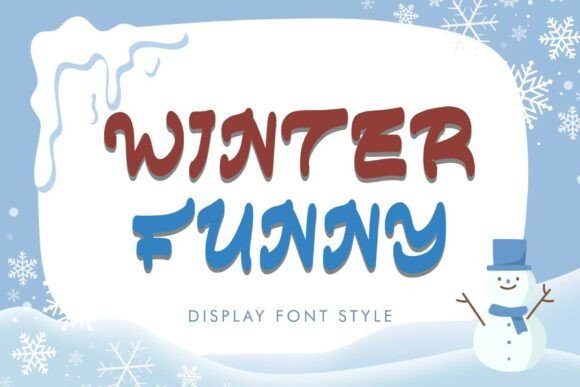 Winter Funny: A Playful Display Font for Holiday Crafts